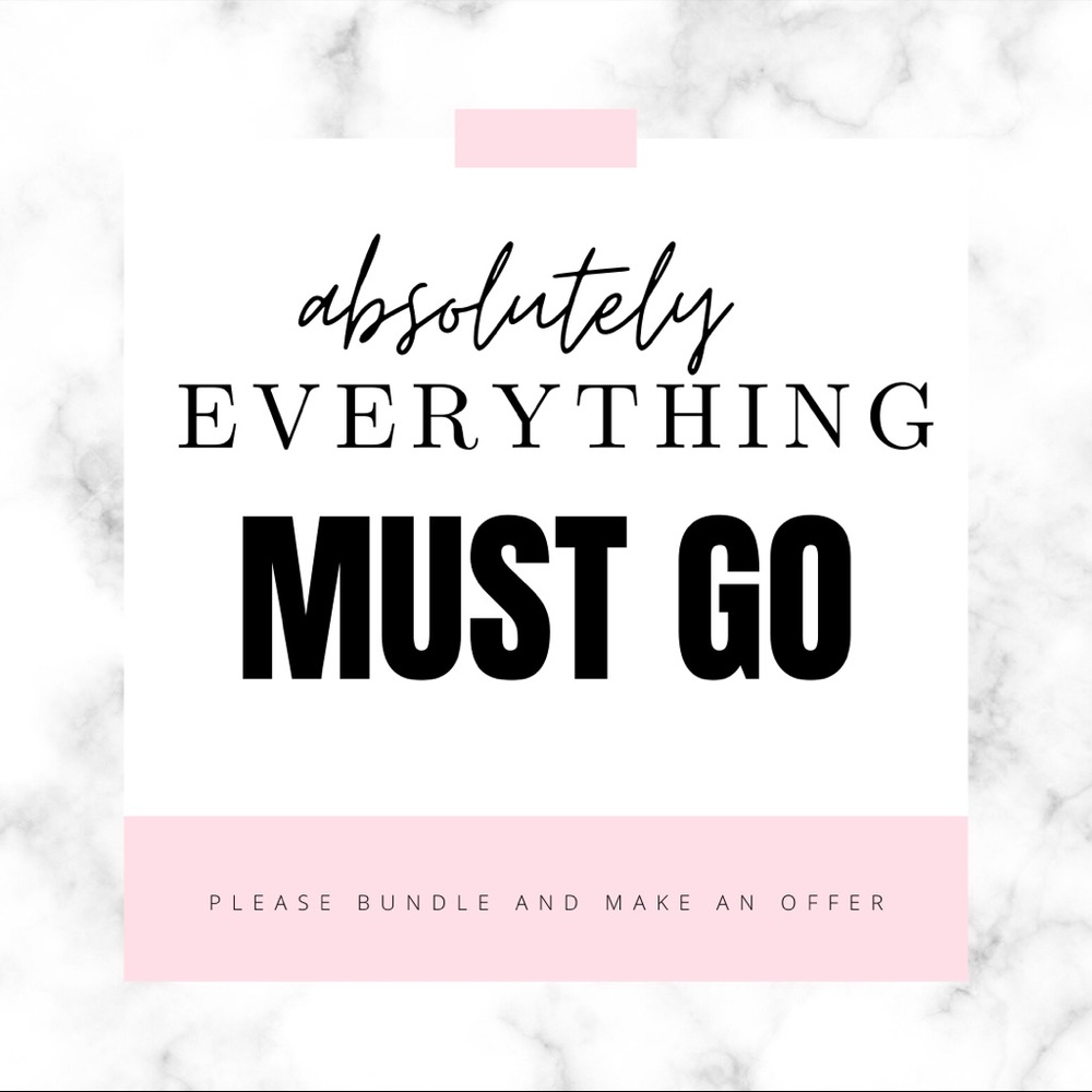 ✨EVERYTHING MUST GO✨